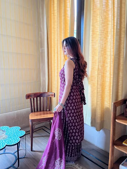 Rayon Slub Full Printed Kurta Set With Dupatta - Default
