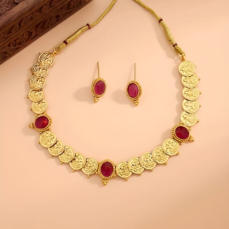Traditional Coin Necklace Set for Women