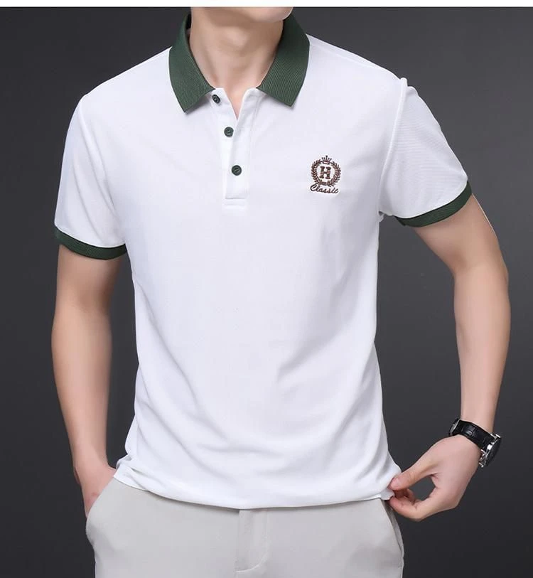 Chetnova Men's Contrast Collar Polo T-Shirt | Regular Fit Casual Polo Tee