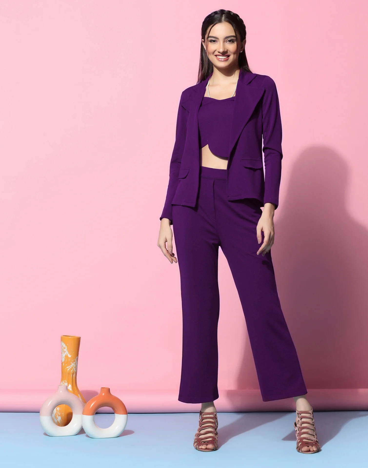 Chetnova Purple Women's Co-ord Set