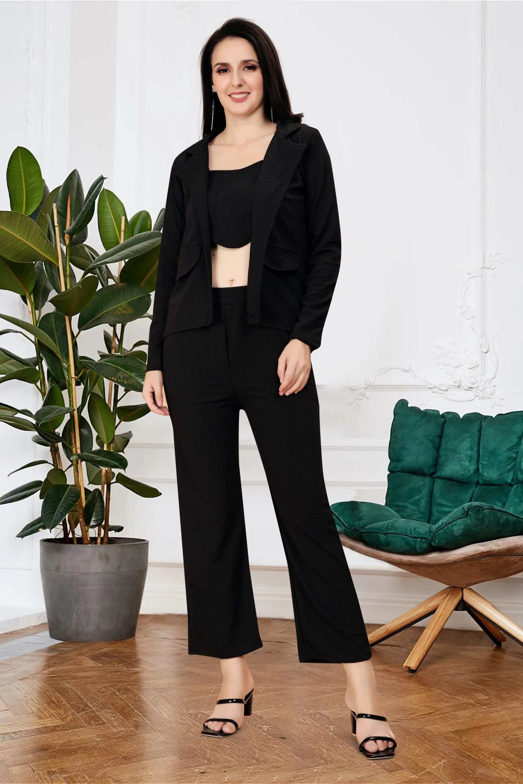 Chetnova Black Women's Co-ord Set