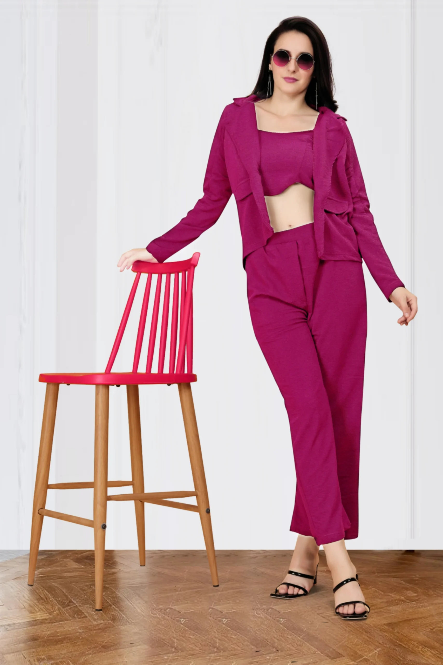 Chetnova Pink Women's Co-ord Set