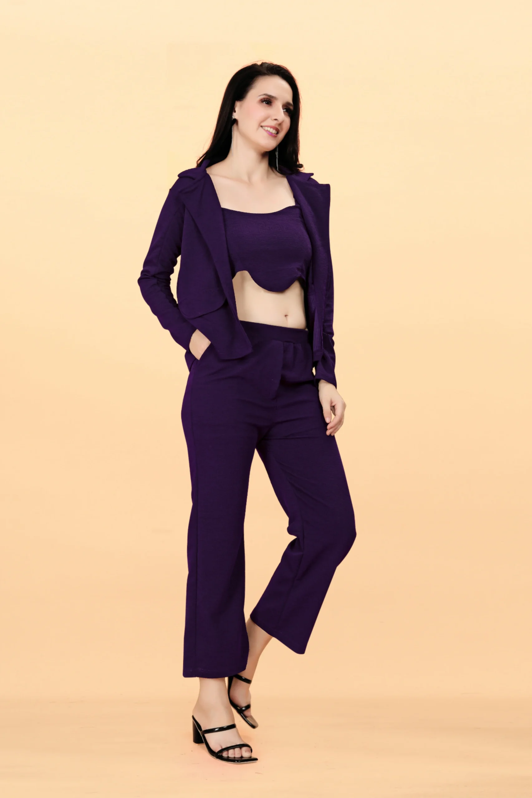 Chetnova Purple Women's Co-ord Set