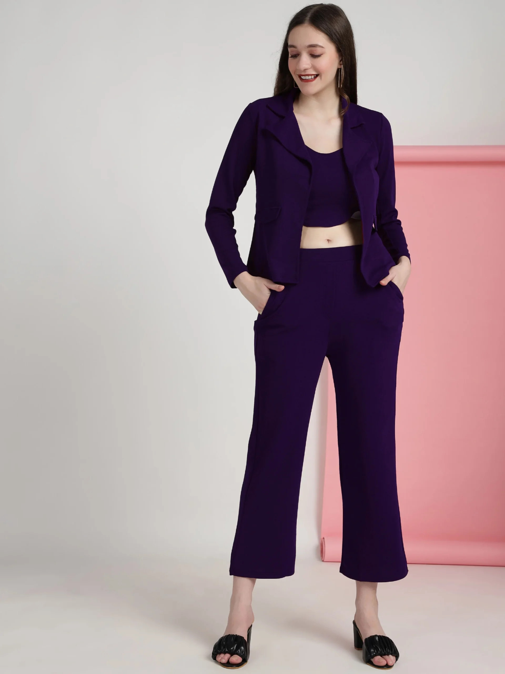 Chetnova Purple Women's Co-ord Set