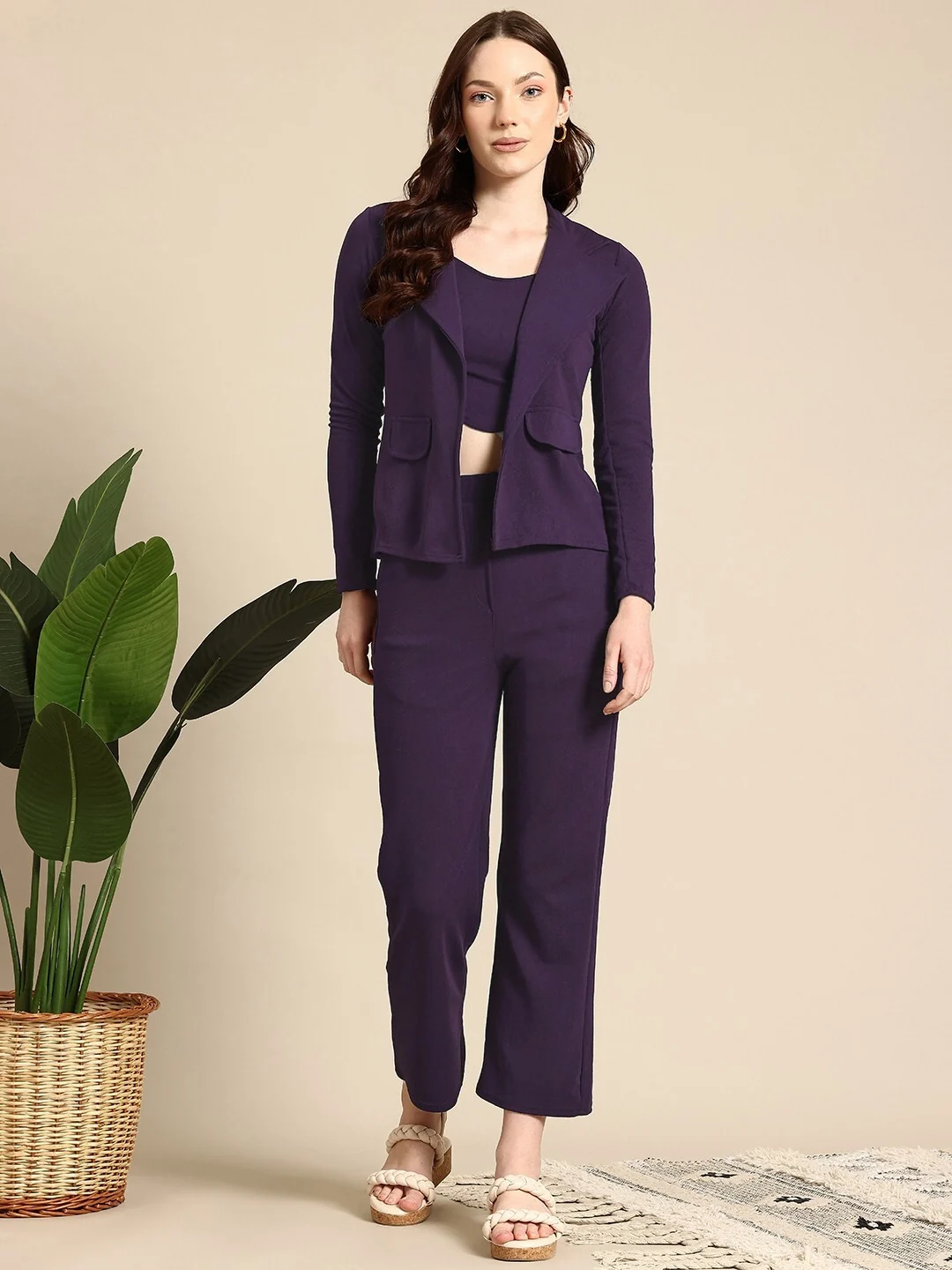 Chetnova Purple Women's Co-ord Set