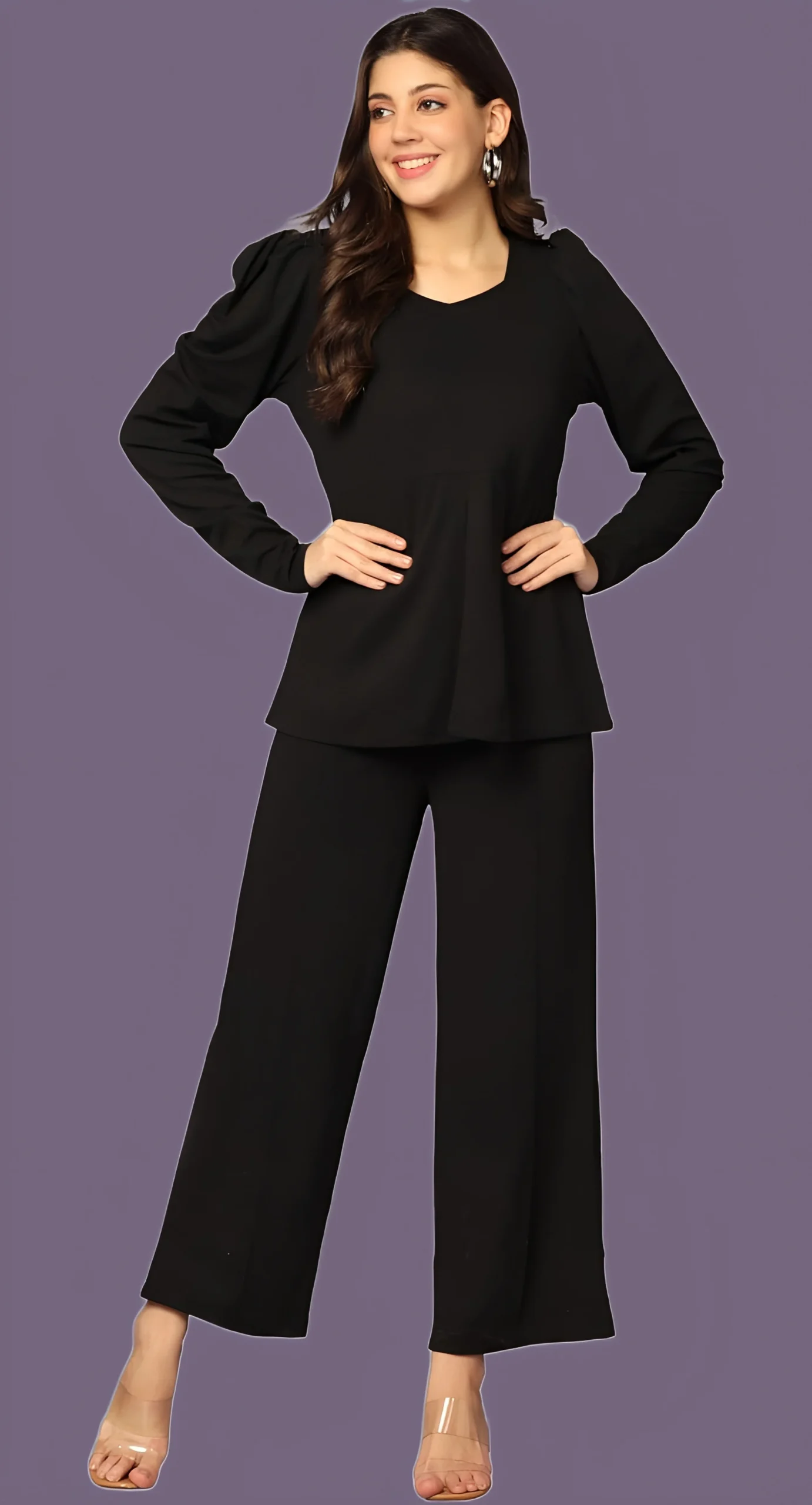 Chetnova Black Women's Co-ord Set