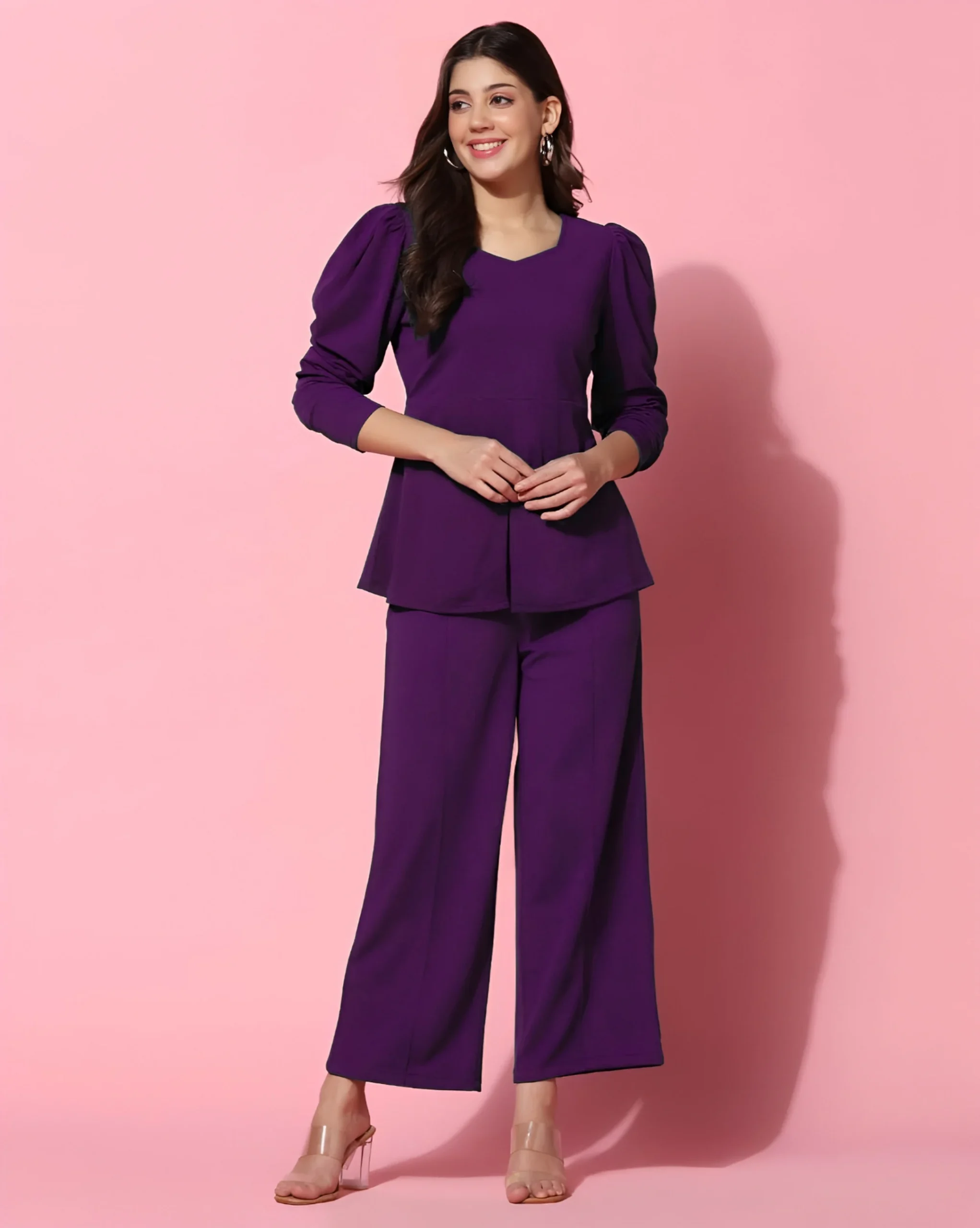 Chetnova Purple Women's Co-ord Set