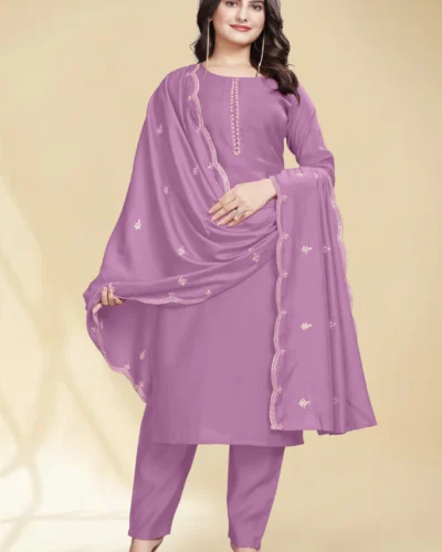 Chetnova Anarkali Kurta, Bottom & Dupatta Set